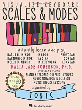 portada Visualize Keyboard Scales & Modes: Instantly Learn and Play, Designed for all Musicians (in English)
