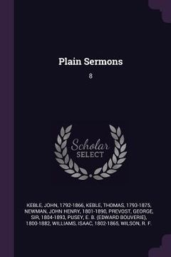 portada Plain Sermons: 8 (en Inglés)