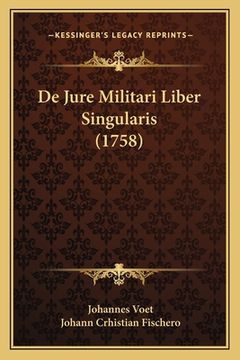 portada De Jure Militari Liber Singularis (1758) (in Latin)