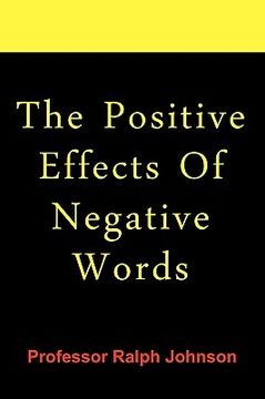 portada the positive effects of negative words (en Inglés)