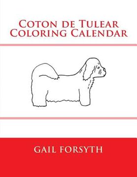 portada Coton de Tulear Coloring Calendar (en Inglés)