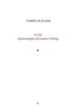 portada In Cite: Epistemologies of Creative Writing (en Inglés)