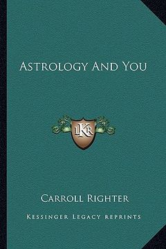 portada astrology and you (en Inglés)