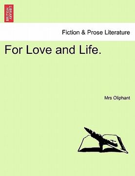 portada for love and life. (en Inglés)