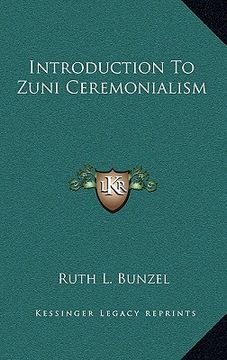 portada introduction to zuni ceremonialism (en Inglés)