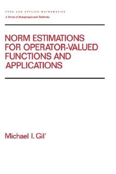 portada norm estimations for operator valued functions and their applications (en Inglés)