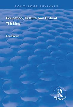 portada Education, Culture and Critical Thinking