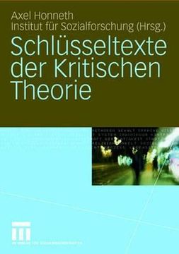 portada Schlüsseltexte Der Kritischen Theorie (en Alemán)