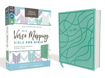 portada Holy Bible: New International Version, Teal, Leathersoft, Comfort Print, for Girls, Verse Mapping, Gathering the Goodness of God'S Word (in English)