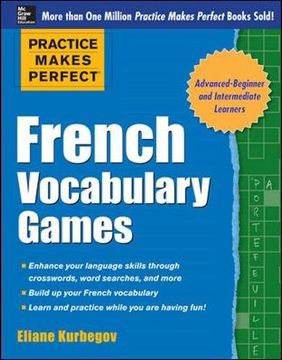 portada Practice Makes Perfect French Vocabulary Games (Practice Makes Perfect Series) (en Inglés)