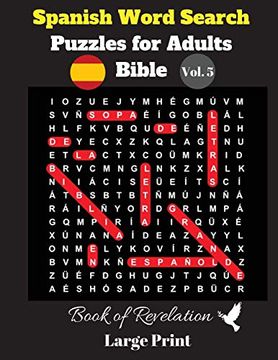 portada Spanish Word Search Puzzles for Adults: Bible Vol. 5 Book of Revelation, Large Print