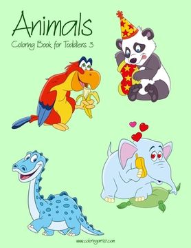 portada Animals Coloring Book for Toddlers 3 (in English)