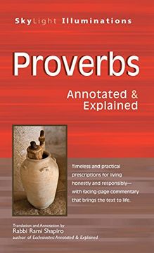 portada Proverbs: Annotated & Explained (Skylight Illuminations) (in English)