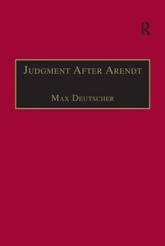 portada Judgment After Arendt (en Inglés)