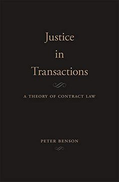 portada Justice in Transactions: A Theory of Contract law (in English)