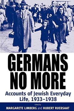 portada Germans no More: Accounts of Jewish Everyday Life, 1933-1938 (in English)