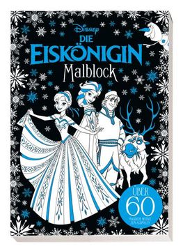 portada Disney die Eiskönigin: Malblock: Über 60 Magische Motive zum Ausmalen (en Alemán)