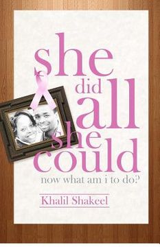 portada she did all she could: now what am i to do? (en Inglés)