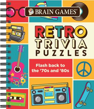portada Brain Games Retro Trivia Puzzles: Flash Back to the '70'S and '80'S (Brain Games - Trivia) 