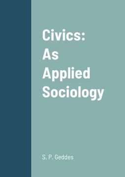 portada Civics: as Applied Sociology (en Inglés)