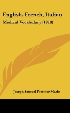 portada english, french, italian: medical vocabulary (1918) (in English)