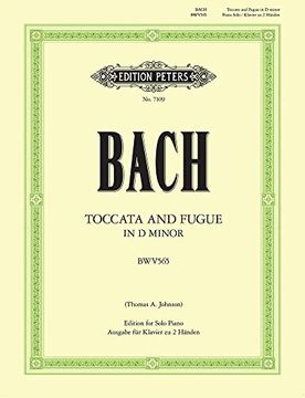 portada Toccata and Fugue in d Minor bwv 565 (Arranged for Piano) (Sheet) (Edition Peters) (en Inglés)