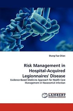 portada risk management in hospital-acquired legionnaires' disease (in English)