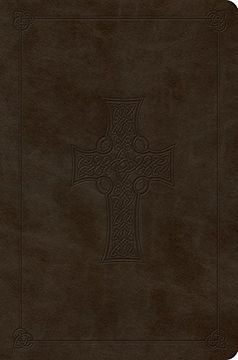 portada ESV Value Compact Bible (TruTone, Olive, Celtic Cross Design) (en Inglés)