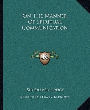 portada on the manner of spiritual communication