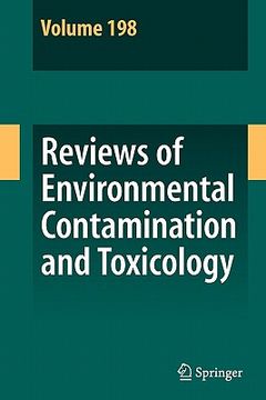 portada reviews of environmental contamination and toxicology 198 (en Inglés)