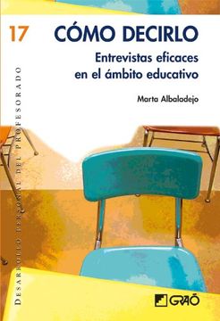 portada Cómo Decirlo: Entrevistas en el Ámbito Educativo (in Spanish)