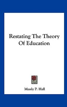 portada restating the theory of education (en Inglés)