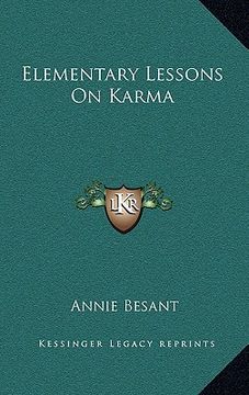 portada elementary lessons on karma (en Inglés)