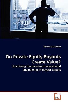 portada do private equity buyouts create value? (en Inglés)