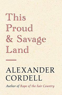 portada This Proud and Savage Land (in English)