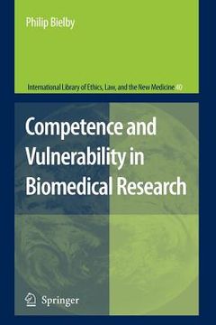 portada competence and vulnerability in biomedical research (en Inglés)