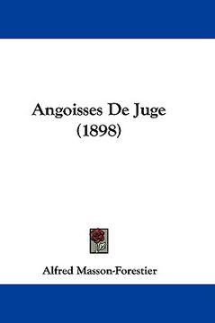 portada angoisses de juge (1898) (en Inglés)