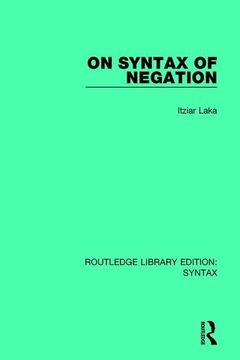 portada On Syntax of Negation (en Inglés)