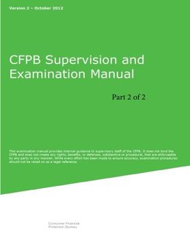 portada CFPB Supervision and Examination Manual (Part 2 of 2): Version 2