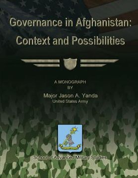 portada Governance in Afghanistan: Context and Possiblities (en Inglés)