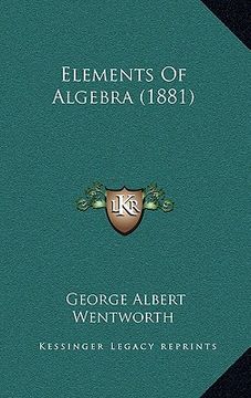 portada elements of algebra (1881) (en Inglés)