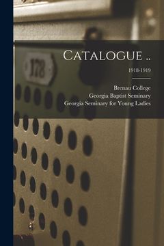 portada Catalogue ..; 1918-1919 (en Inglés)