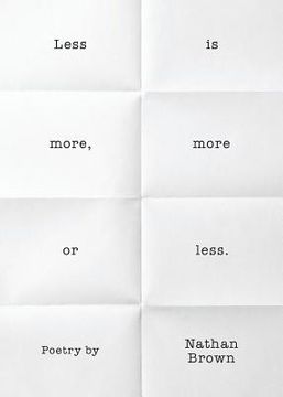 portada Less Is More, More or Less. (en Inglés)