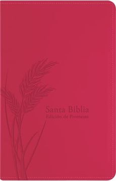 portada Santa Biblia de Promesas RVR-1960, Tamaño Manual / Letra grande, Piel especial, Fucsia