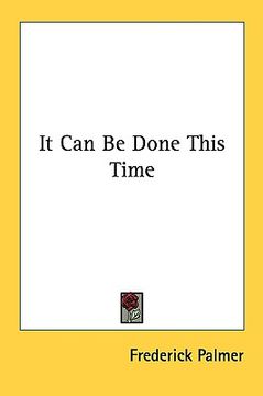 portada it can be done this time (en Inglés)