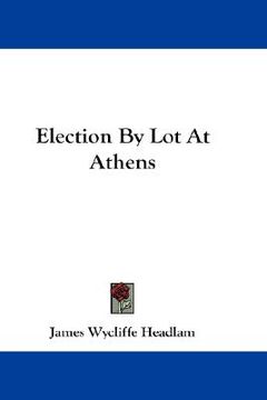 portada election by lot at athens (en Inglés)
