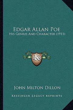 portada edgar allan poe: his genius and character (1911)