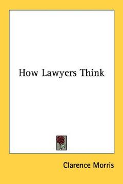 portada how lawyers think (en Inglés)