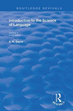 portada Introduction to the Science of Language: In Two Volumes. Vol 2 (en Inglés)