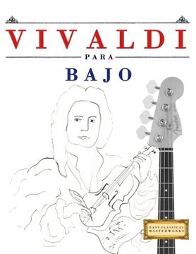 portada Vivaldi para Bajo: 10 Piezas Fáciles para Bajo Libro para Principiantes
